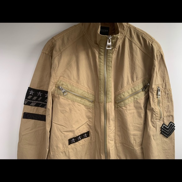 J0021 NWT Guess Men's Boyd Patch Poplin Jumpsuit L - Picture 2 of 8